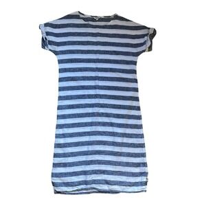 Poetry 100% Linen Sleeveless Striped Dress Size US 8